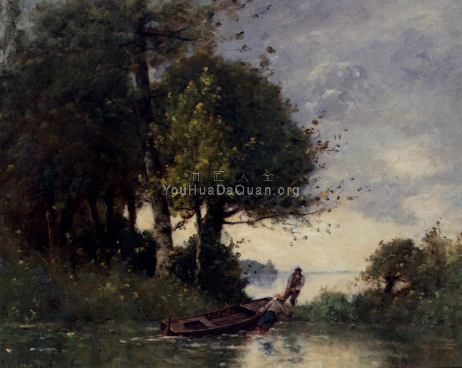 Shoring The Fishing Boat - 保罗·德西雷·特鲁伊贝尔